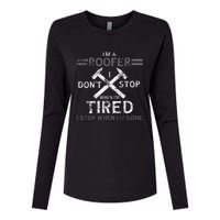 Roofing Roofer Womens Cotton Relaxed Long Sleeve T-Shirt