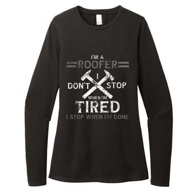 Roofing Roofer Womens CVC Long Sleeve Shirt