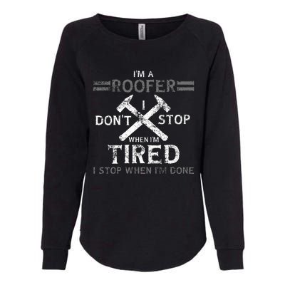 Roofing Roofer Womens California Wash Sweatshirt