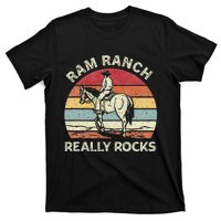 Ram Ranch Really Rock Vintage Western Rodeo Cow Horseback T-Shirt