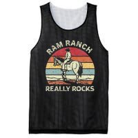 Ram Ranch Really Rock Vintage Western Rodeo Cow Horseback Mesh Reversible Basketball Jersey Tank