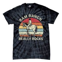 Ram Ranch Really Rock Vintage Western Rodeo Cow Horseback Tie-Dye T-Shirt