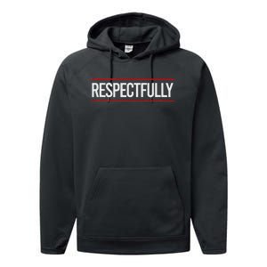 Respectfully Respectfully Respectfully Girl Performance Fleece Hoodie