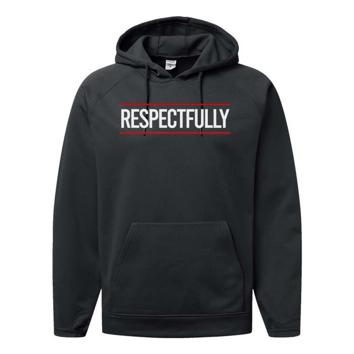 Respectfully Respectfully Respectfully Girl Performance Fleece Hoodie