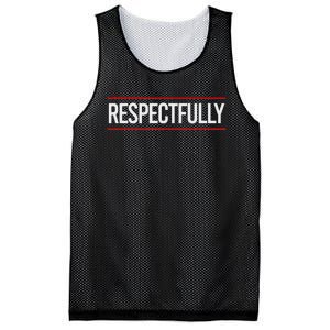 Respectfully Respectfully Respectfully Girl Mesh Reversible Basketball Jersey Tank