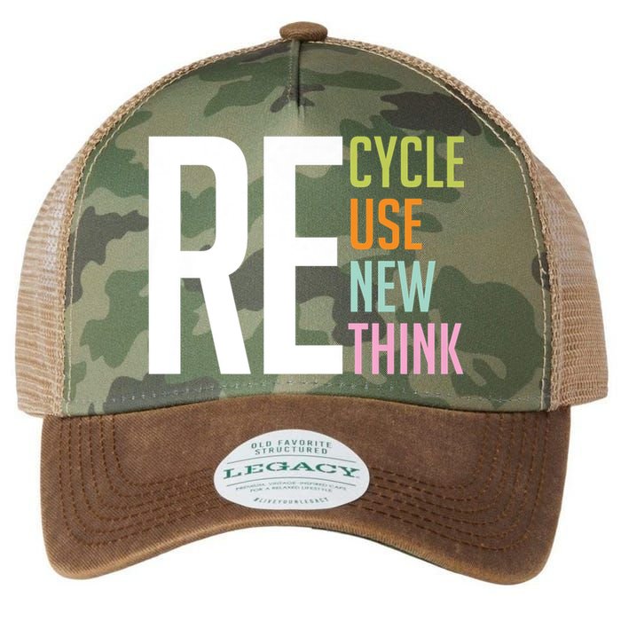 Recycle Reuse Renew Rethink Crisis Environmental Activism Legacy Tie Dye Trucker Hat