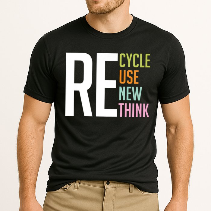 Recycle Reuse Renew Rethink Crisis Environmental Activism Performance Shirt