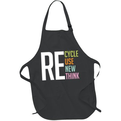 Recycle Reuse Renew Rethink Crisis Environmental Activism Apron