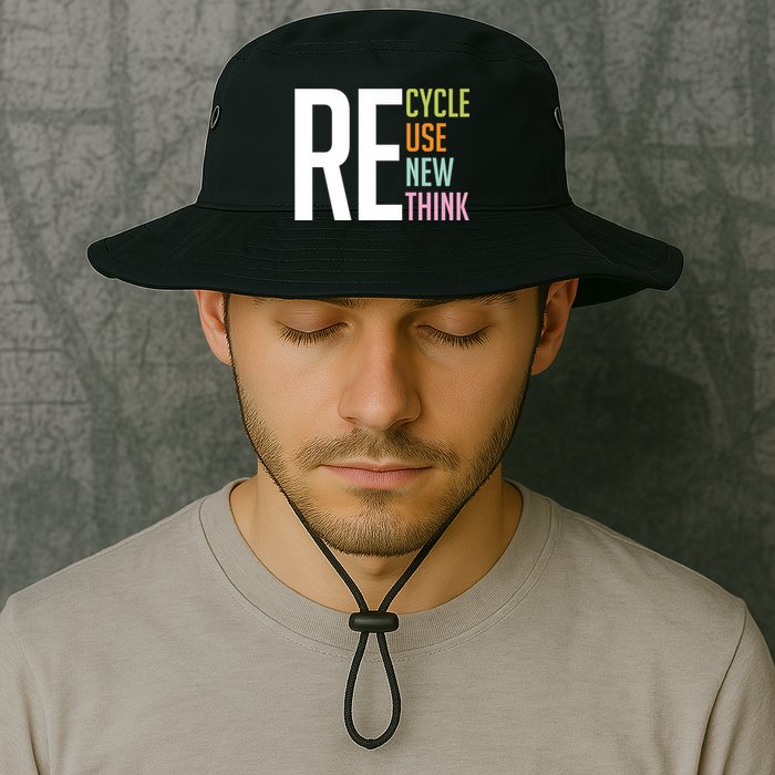 Recycle Reuse Renew Rethink Crisis Environmental Activism Bucket Hat