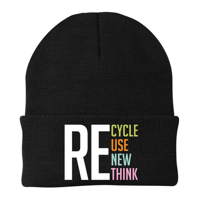 Recycle Reuse Renew Rethink Crisis Environmental Activism Beanie