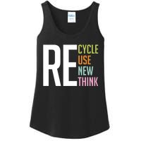 Recycle Reuse Renew Rethink Crisis Environmental Activism Ladies Essential Tank