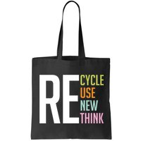 Recycle Reuse Renew Rethink Crisis Environmental Activism Bag