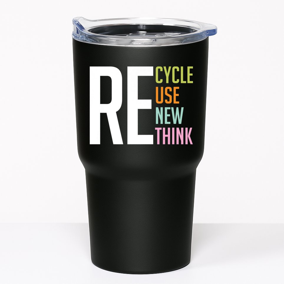 Recycle Reuse Renew Rethink Crisis Environmental Activism Tumbler