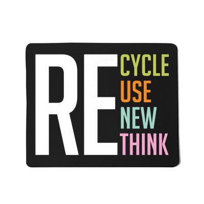 Recycle Reuse Renew Rethink Crisis Environmental Activism Mousepad
