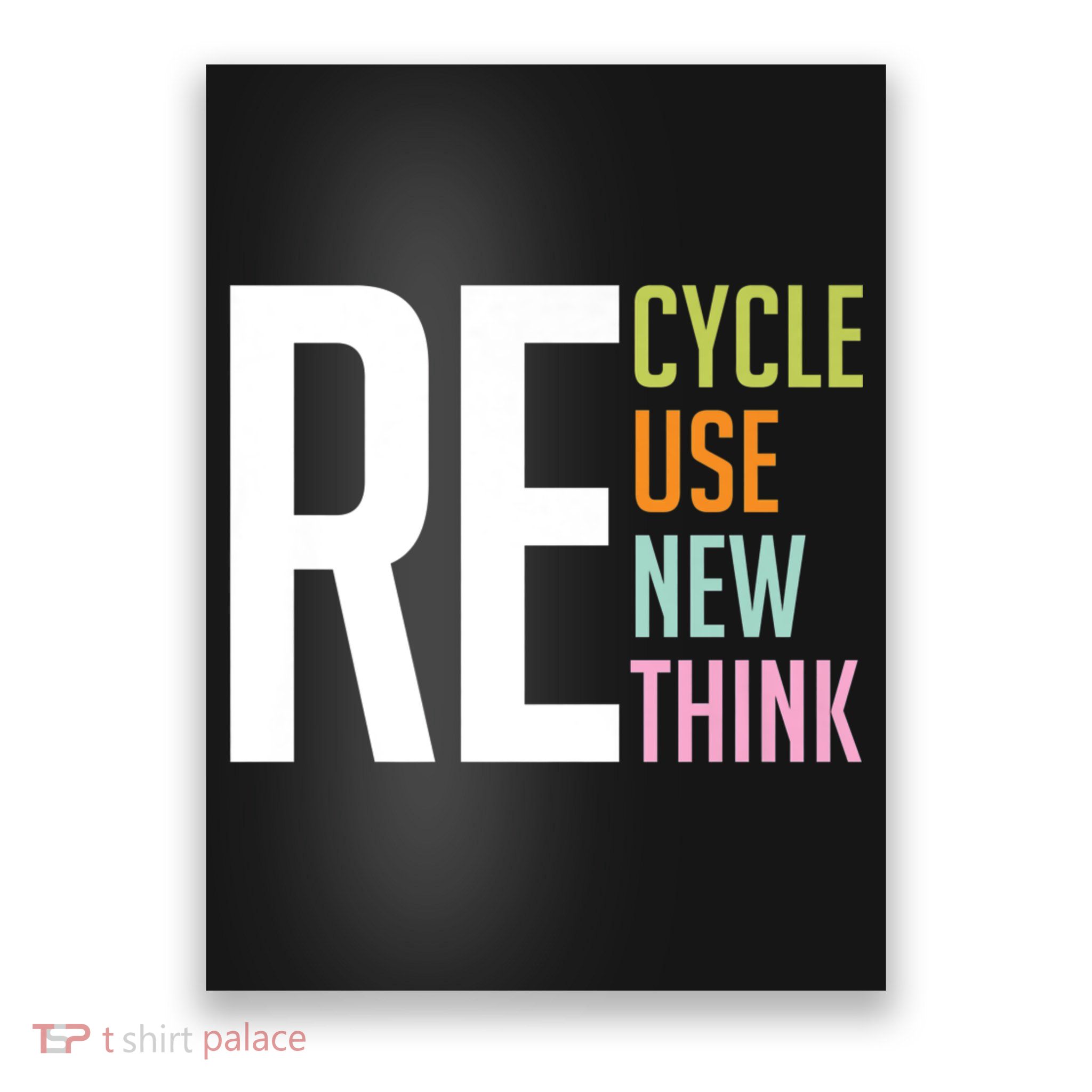 Recycle Reuse Renew Rethink Crisis Environmental Activism Poster