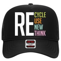 Recycle Reuse Renew Rethink Crisis Environmental Activism Hat