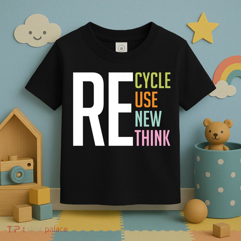 Recycle Reuse Renew Rethink Crisis Environmental Activism Toddler T-Shirt