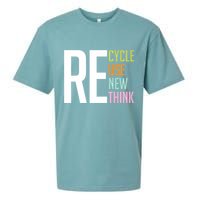 Recycle Reuse Renew Rethink Crisis Environmental Activism Sueded Cloud Jersey T-Shirt