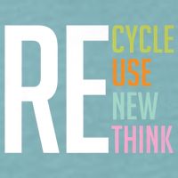 Recycle Reuse Renew Rethink Crisis Environmental Activism Sueded Cloud Jersey T-Shirt