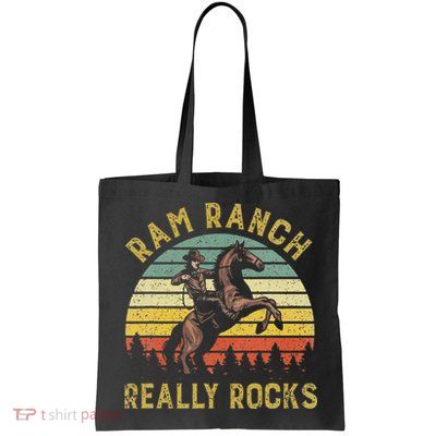 Ram Ranch Really Rocks Vintage Western Cow Country Lover Bag
