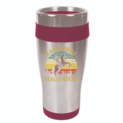 Ram Ranch Really Rocks Vintage Western Cow Country Lover 16oz Travel Tumbler