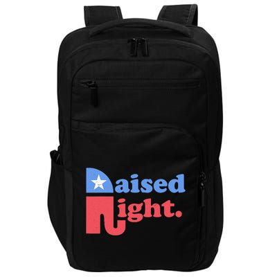 Raised Right Republican Elephant Retro Style Distressed Gift Impact Tech Backpack