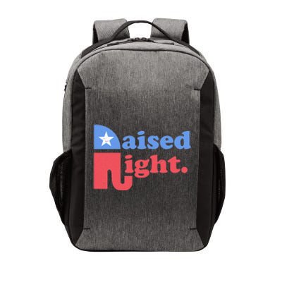 Raised Right Republican Elephant Retro Style Distressed Gift Vector Backpack