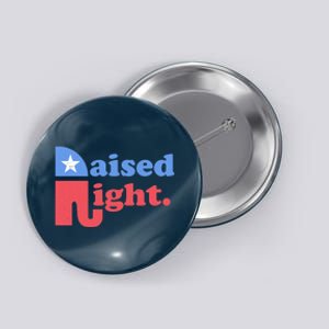 Raised Right Republican Elephant Retro Style Distressed Gift Button