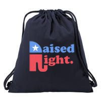 Raised Right Republican Elephant Retro Style Distressed Gift Drawstring Bag