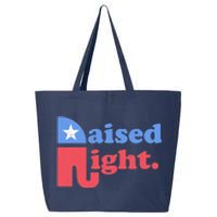 Raised Right Republican Elephant Retro Style Distressed Gift 25L Jumbo Tote