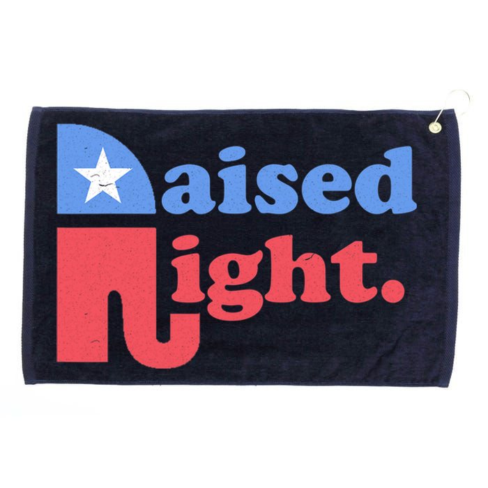 Raised Right Republican Elephant Retro Style Distressed Gift Grommeted Golf Towel