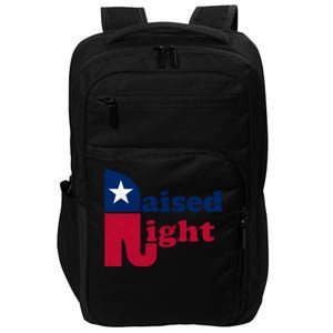 Raised Right Republican Elephant Retro Style Patriotic Gift Cute Gift Impact Tech Backpack