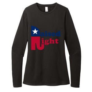 Raised Right Republican Elephant Retro Style Patriotic Gift Cute Gift Womens CVC Long Sleeve Shirt