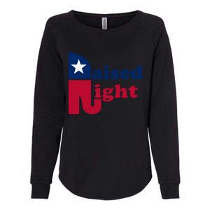 Raised Right Republican Elephant Retro Style Patriotic Gift Cute Gift Womens California Wash Sweatshirt