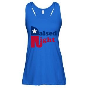 Raised Right Republican Elephant Retro Style Patriotic Gift Cute Gift Ladies Essential Flowy Tank