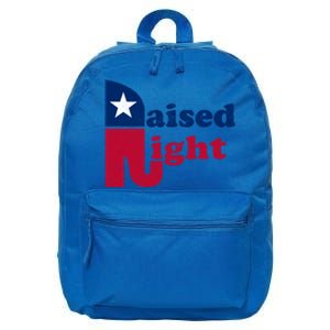 Raised Right Republican Elephant Retro Style Patriotic Gift Cute Gift 16 in Basic Backpack