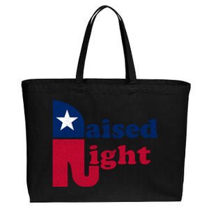 Raised Right Republican Elephant Retro Style Patriotic Gift Cute Gift Cotton Canvas Jumbo Tote