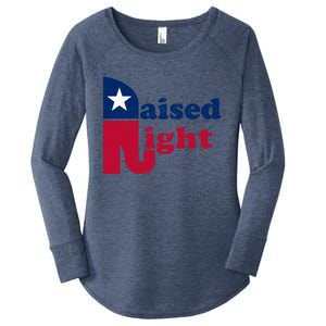 Raised Right Republican Elephant Retro Style Patriotic Gift Cute Gift Women's Perfect Tri Tunic Long Sleeve Shirt