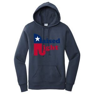 Raised Right Republican Elephant Retro Style Patriotic Gift Cute Gift Women's Pullover Hoodie