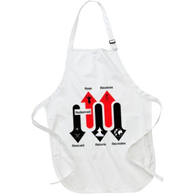 Rescued Redeemed Rose Returns Receives Recreates Christian Full-Length Apron With Pockets