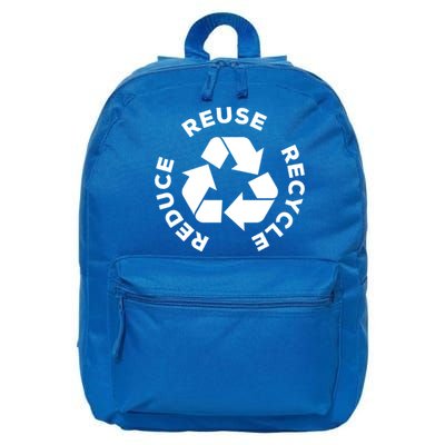 Reduce Reuse Recycle Earth Day Gift For Mother Earth Gift 16 in Basic Backpack