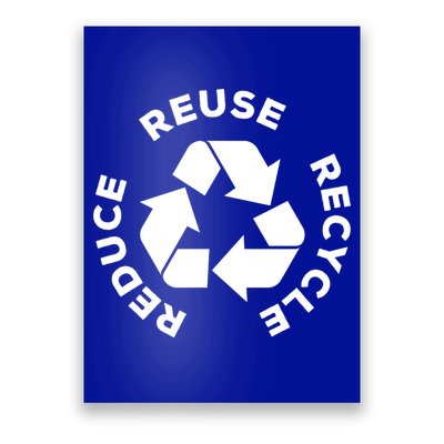 Reduce Reuse Recycle Earth Day Gift For Mother Earth Gift Poster