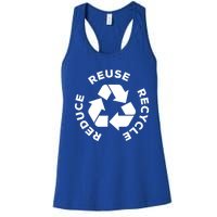 Reduce Reuse Recycle Earth Day Gift For Mother Earth Gift Women's Racerback Tank