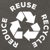 Reduce Reuse Recycle Earth Day Gift For Mother Earth Gift Cotton Canvas Backpack