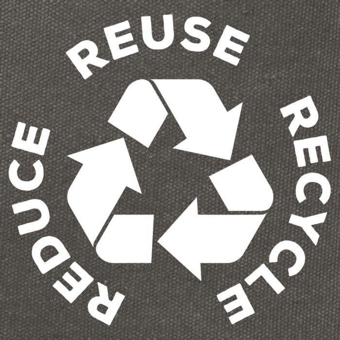 Reduce Reuse Recycle Earth Day Gift For Mother Earth Gift Cotton Canvas Backpack