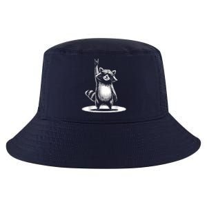 Retro Raccoon Rock Music Gift Women Funny Raccoon Cool Comfort Performance Bucket Hat