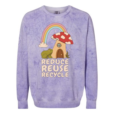 Reduce Reuse Recycle Rainforest Gift Colorblast Crewneck Sweatshirt