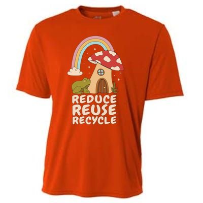 Reduce Reuse Recycle Rainforest Gift Cooling Performance Crew T-Shirt