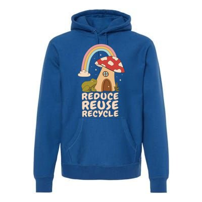 Reduce Reuse Recycle Rainforest Gift Premium Hoodie