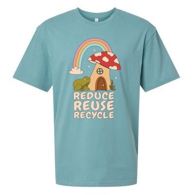 Reduce Reuse Recycle Rainforest Gift Sueded Cloud Jersey T-Shirt